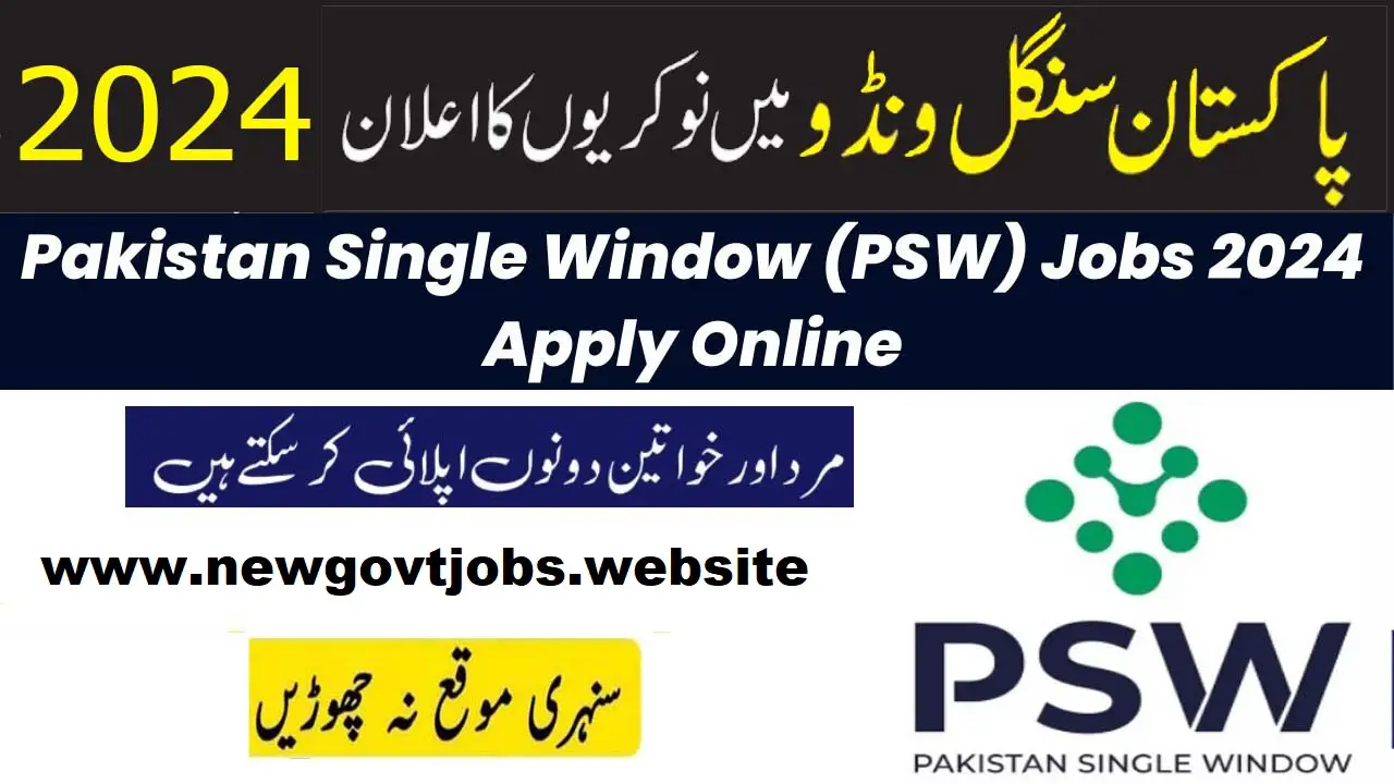Pakistan Single Window Govt Jobs 2024 Online Apply